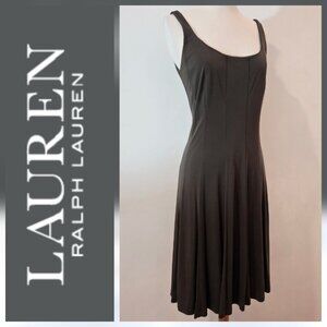 Ralph Lauren Olive Green Double Scoop Dress